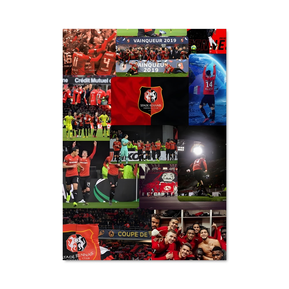 Poster Équipe Rouge et Noire