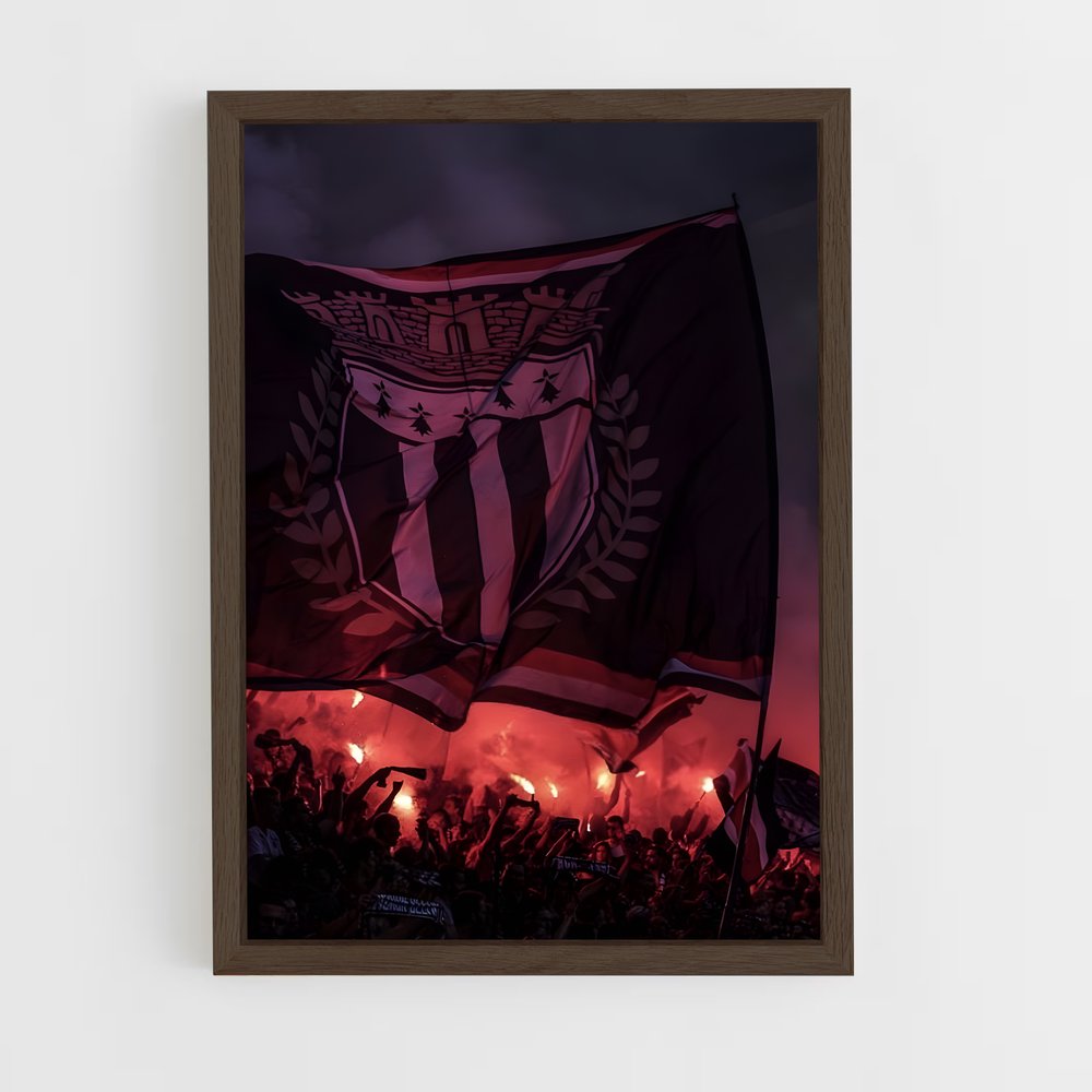 ap-stade rennais fc-2 cadre Bois foncé
