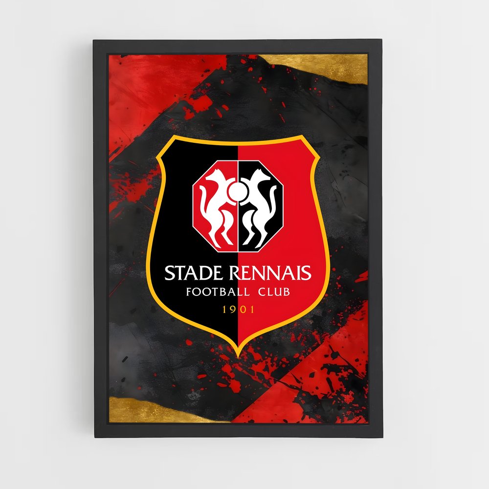 ap-stade rennais fc-4 cadre Noir