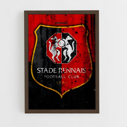ap-stade rennais fc-7 cadre Bois foncé