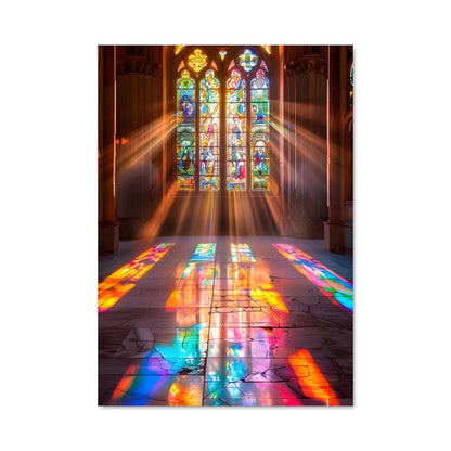 Poster Vitrail Lumineux
