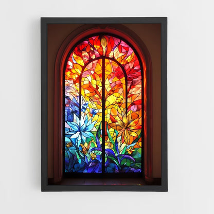 ap-stained glass windows-11 cadre Noir