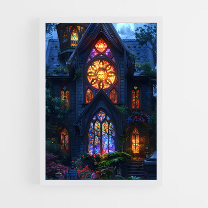 ap-stained glass windows-12 cadre Blanc