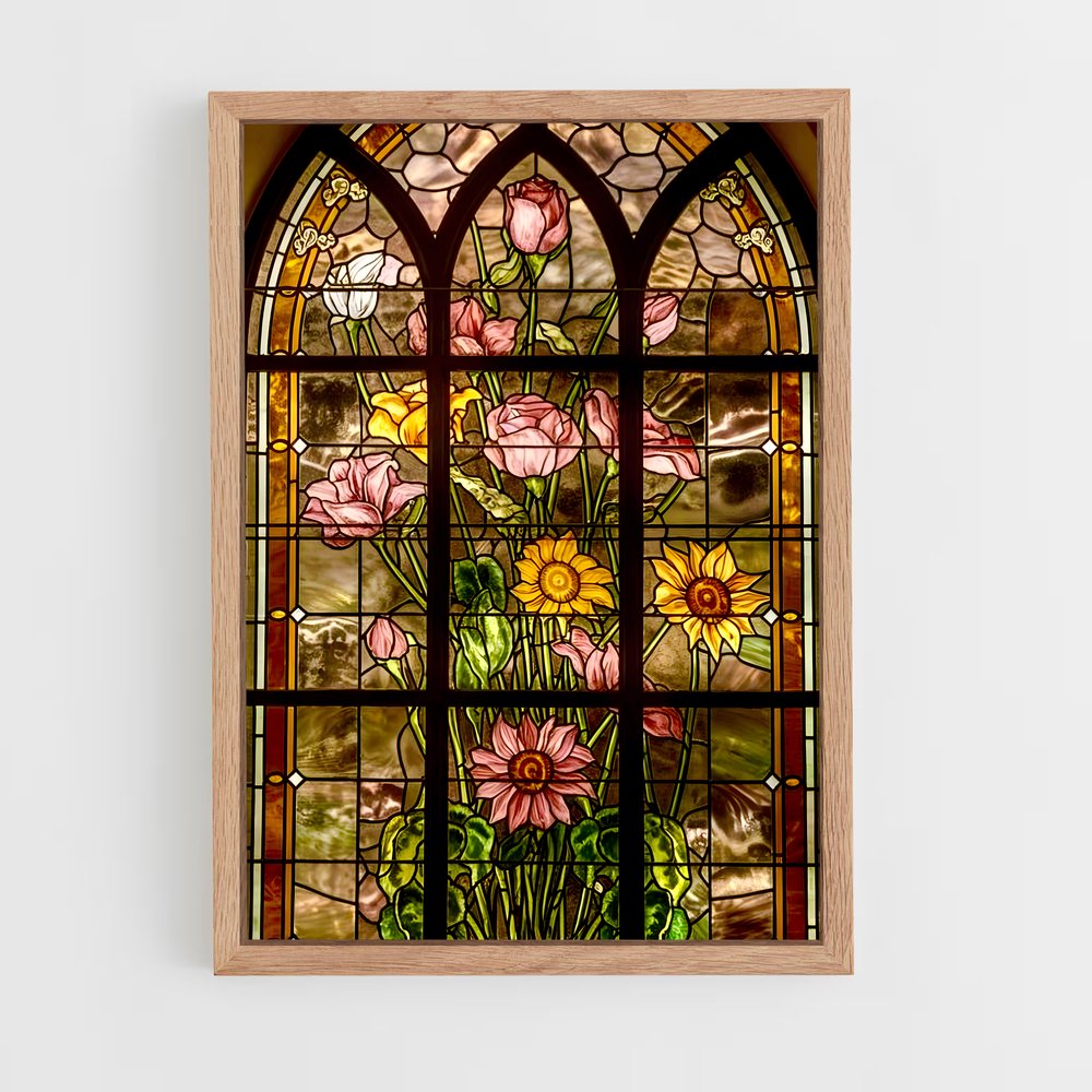 ap-stained glass windows-16 cadre Bois clair