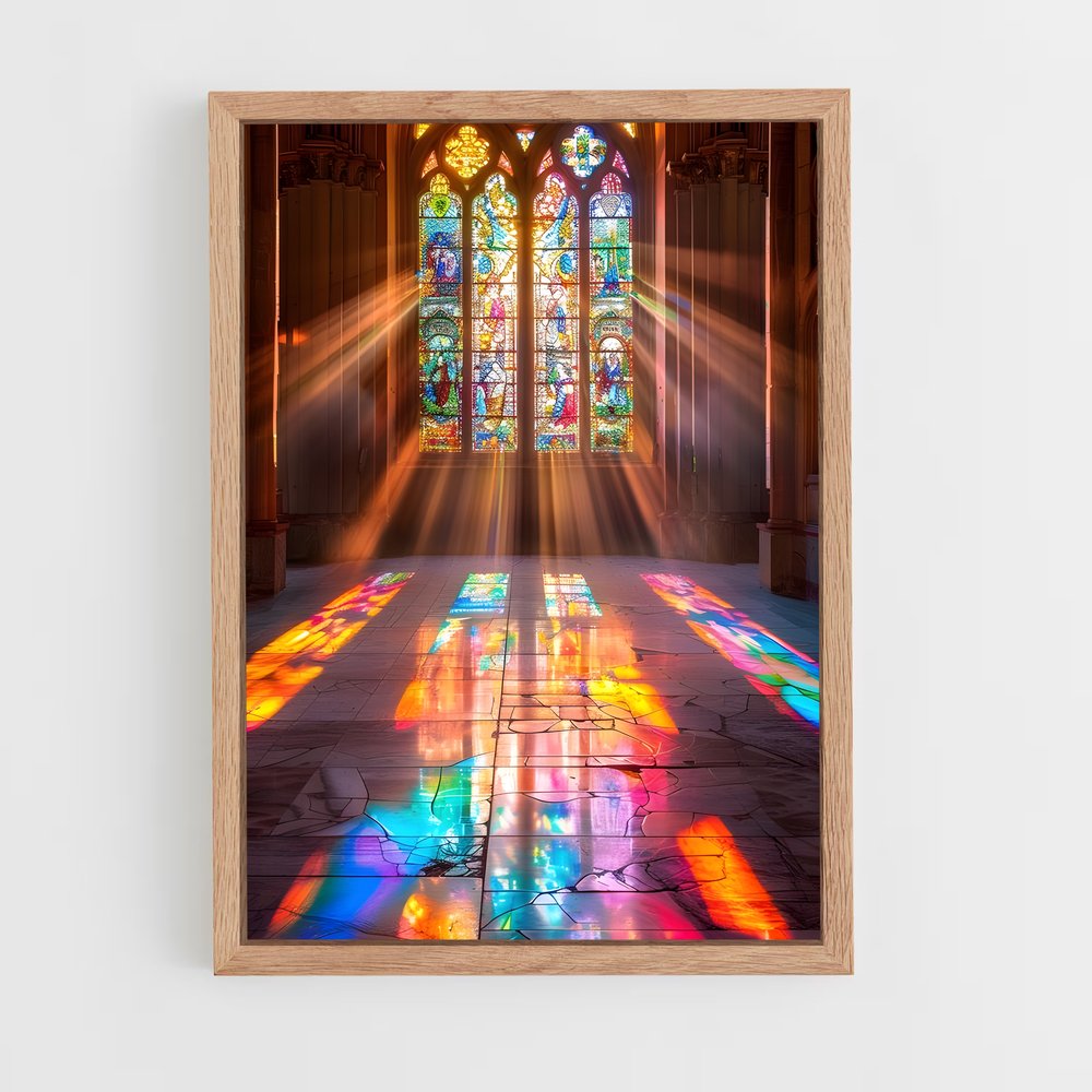 ap-stained glass windows-3 cadre Bois clair