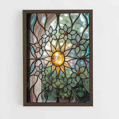 ap-stained glass windows-6 cadre Bois foncé