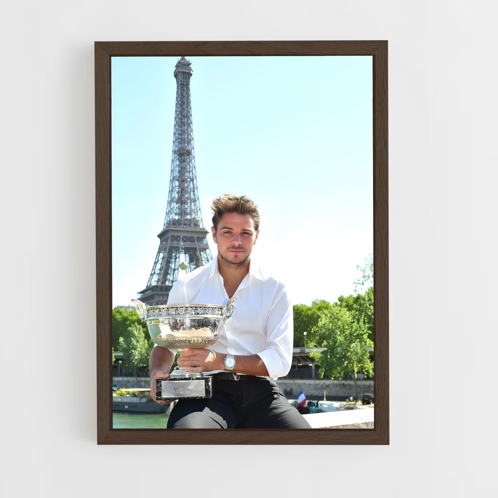 ap-stan wawrinka-1 cadre Bois foncé
