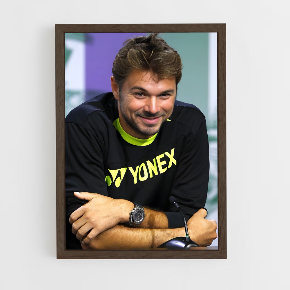 ap-stan wawrinka-3 cadre Bois foncé