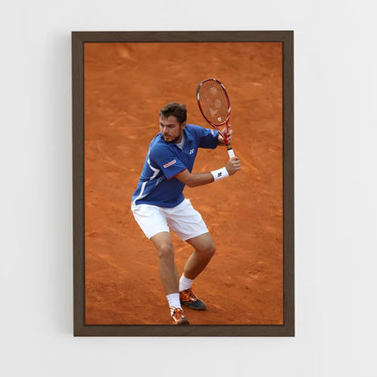 ap-stan wawrinka-4 cadre Bois foncé
