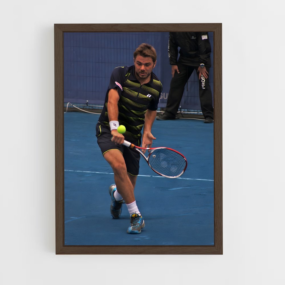 ap-stan wawrinka-6 cadre Bois foncé