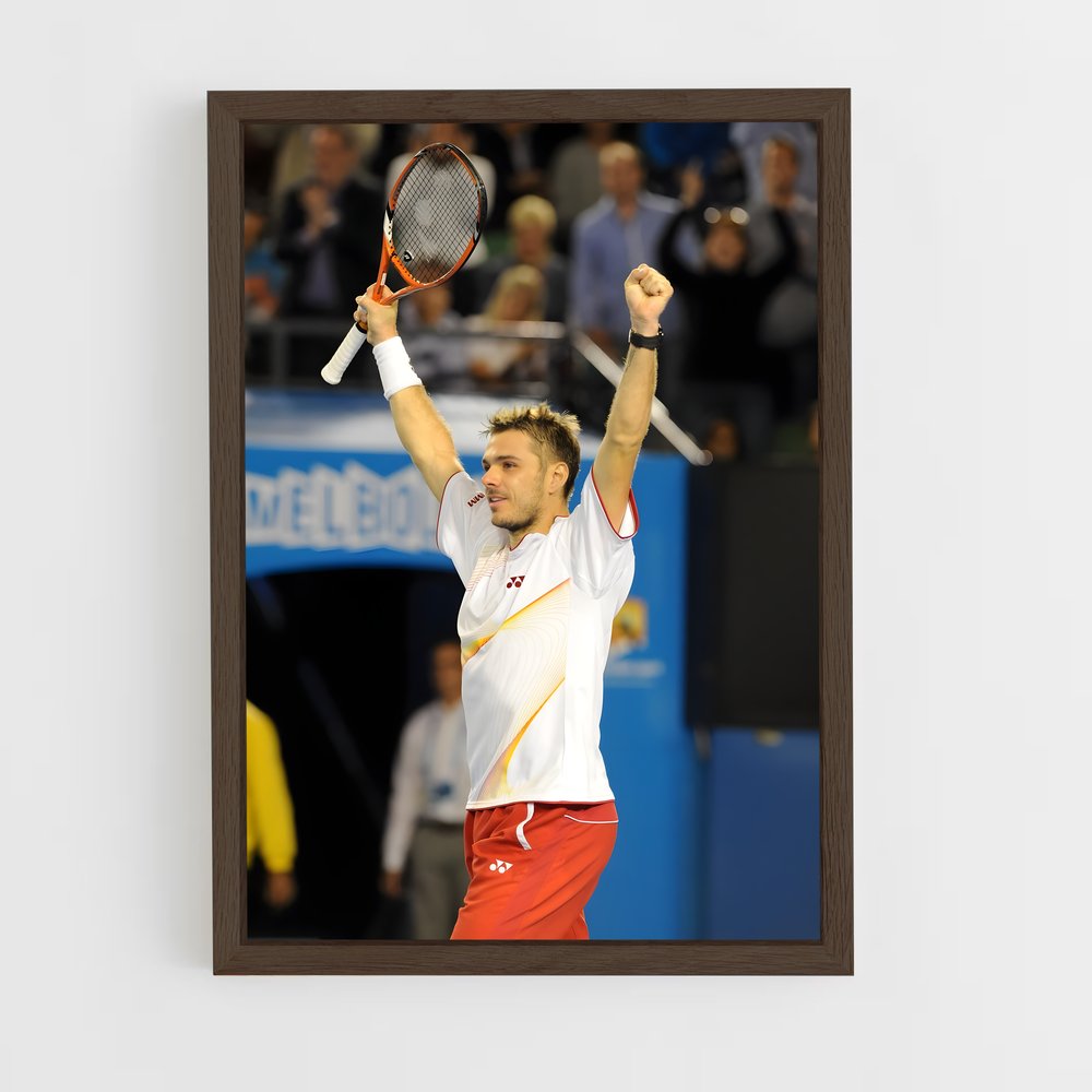 ap-stan wawrinka-7 cadre Bois foncé