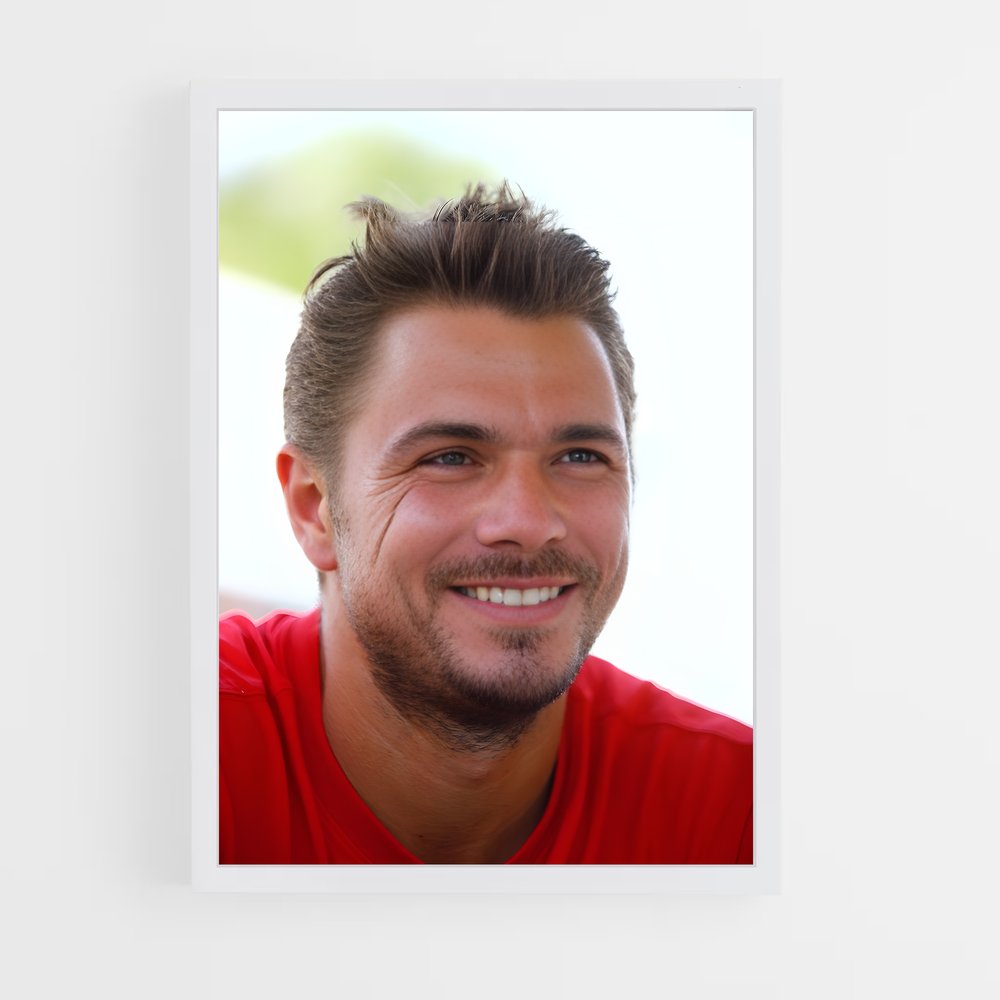 ap-stan wawrinka-8 cadre Blanc