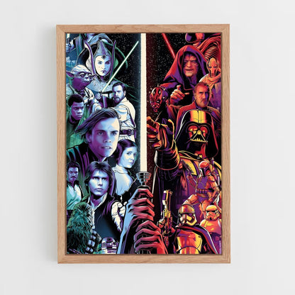ap-star wars-5 cadre Bois clair