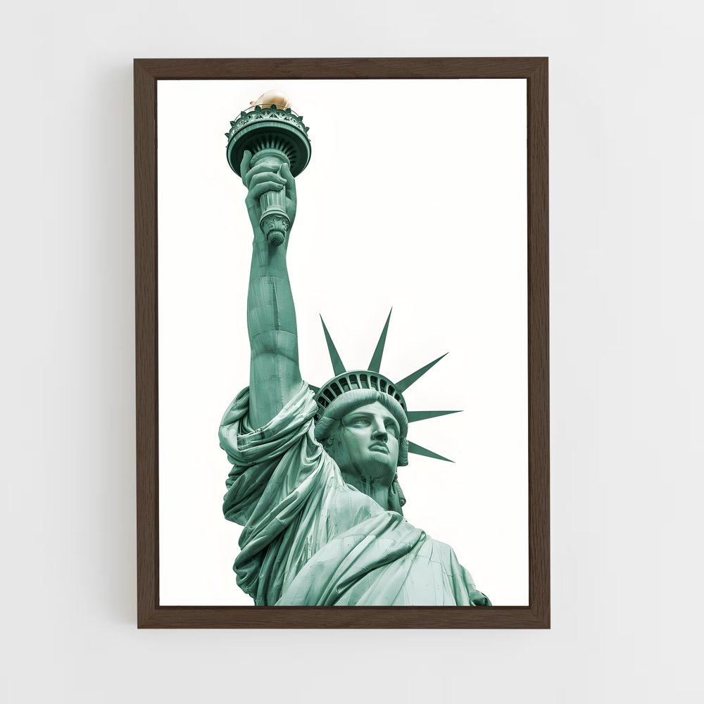 ap-statue of liberty-17 cadre Bois foncé