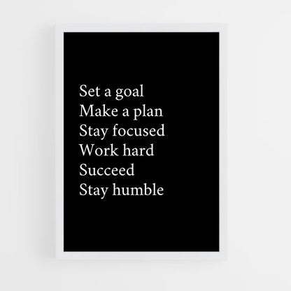 ap-stay focused-6 cadre Blanc