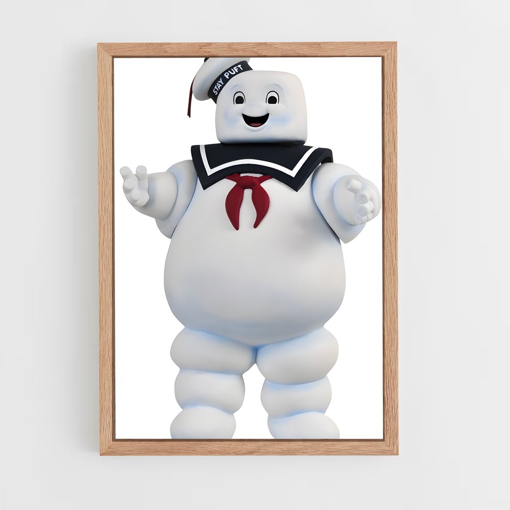 ap-stay puft marshmallow man-1 cadre Bois clair