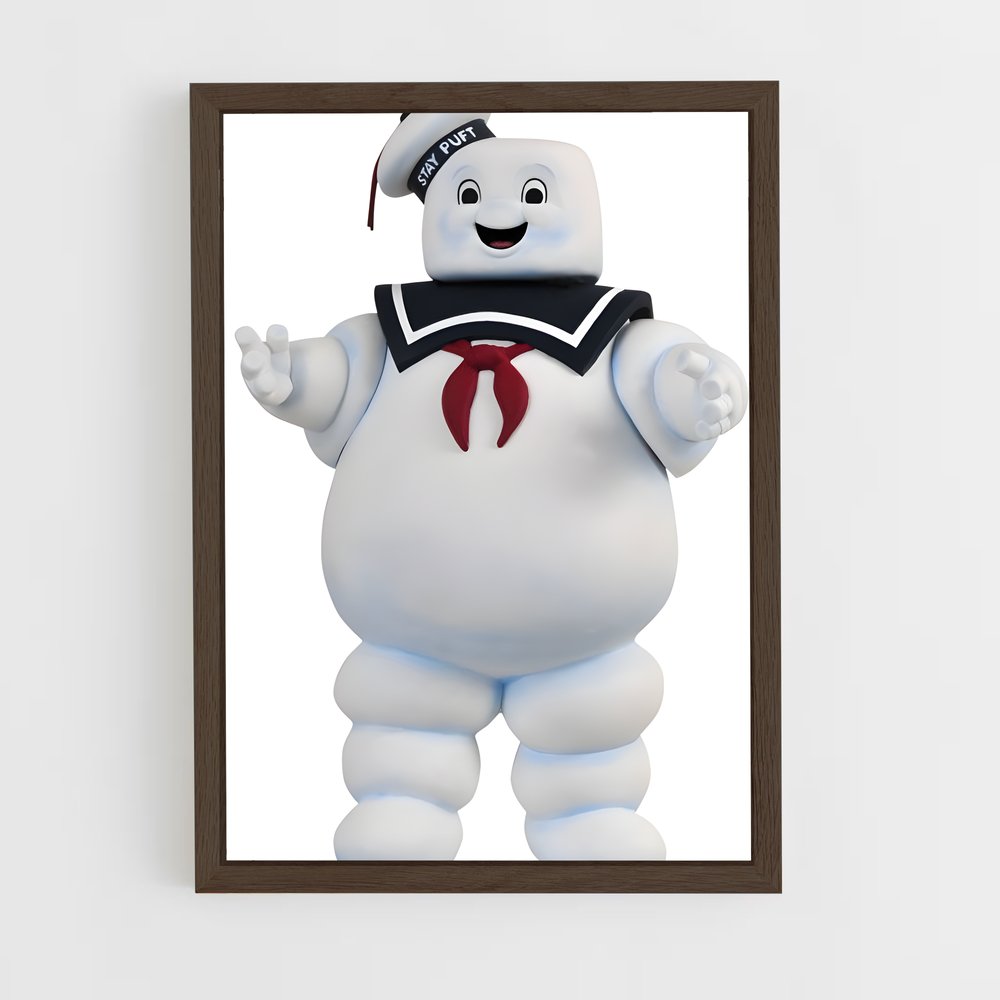 ap-stay puft marshmallow man-1 cadre Bois foncé