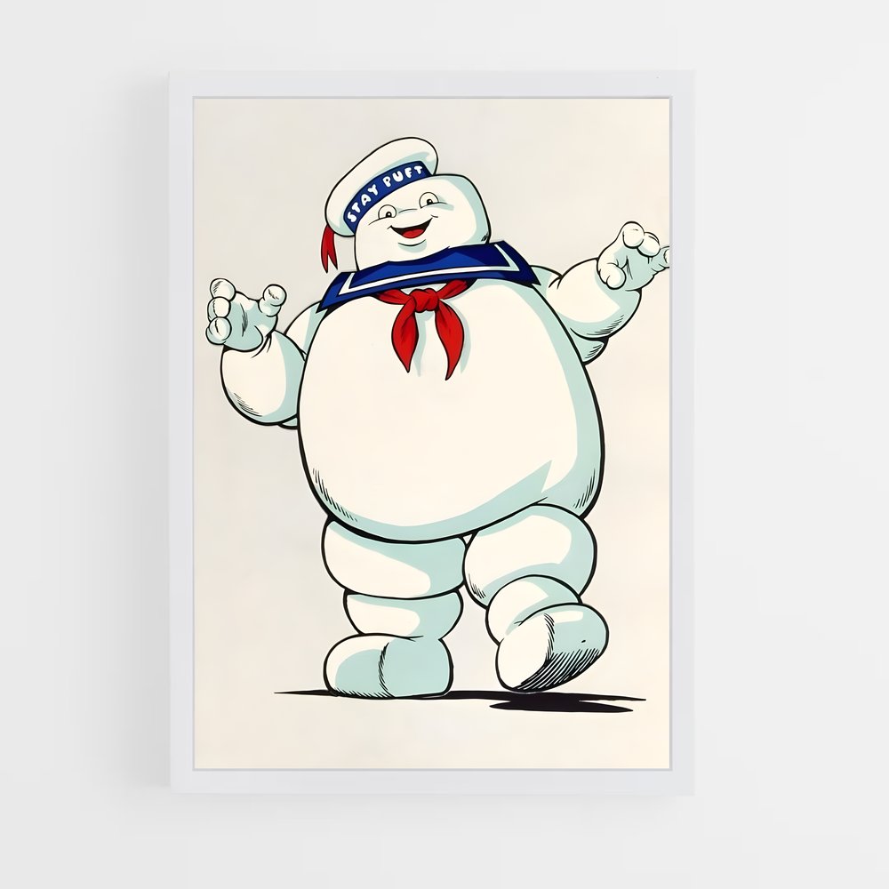 ap-stay puft marshmallow man-2 cadre Blanc