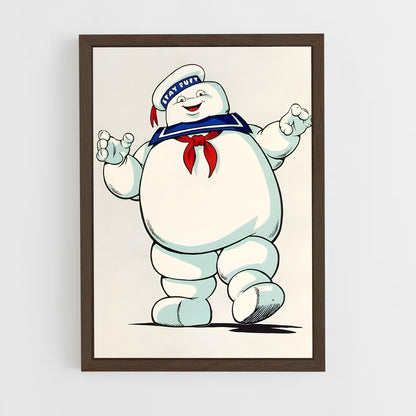 ap-stay puft marshmallow man-2 cadre Bois foncé