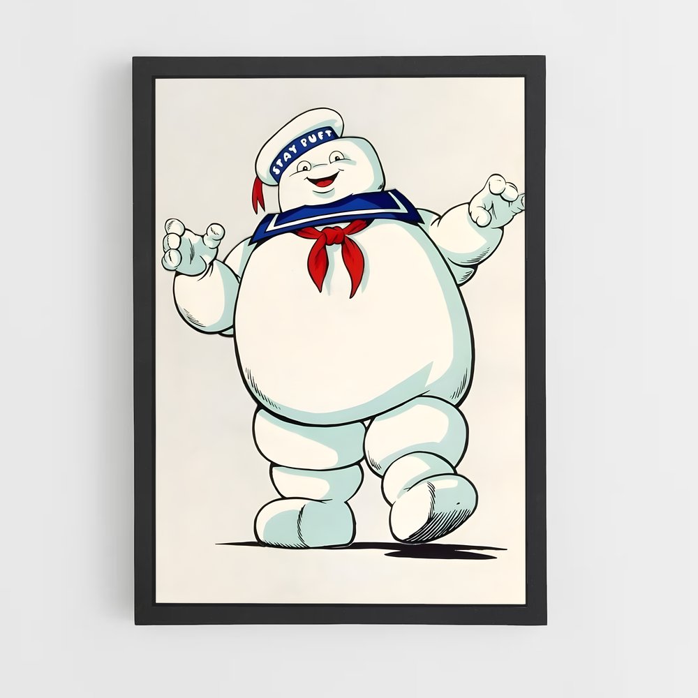 ap-stay puft marshmallow man-2 cadre Noir