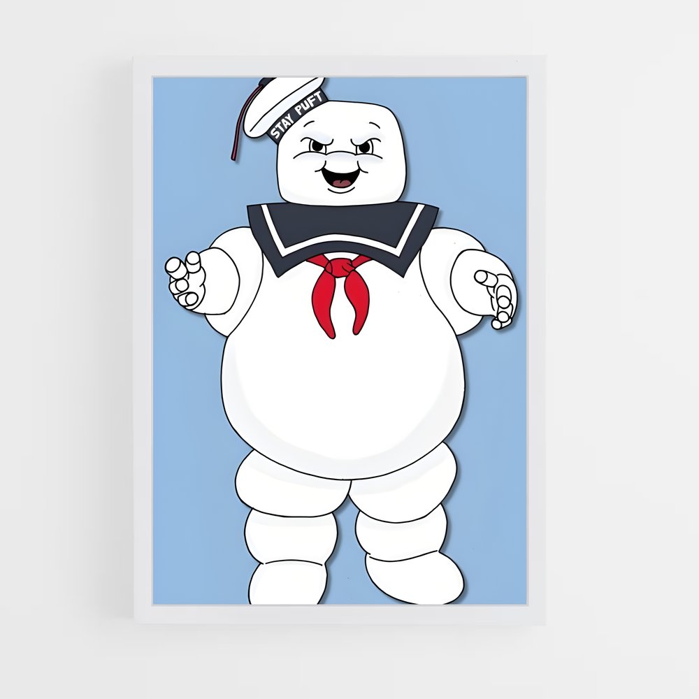 ap-stay puft marshmallow man-3 cadre Blanc