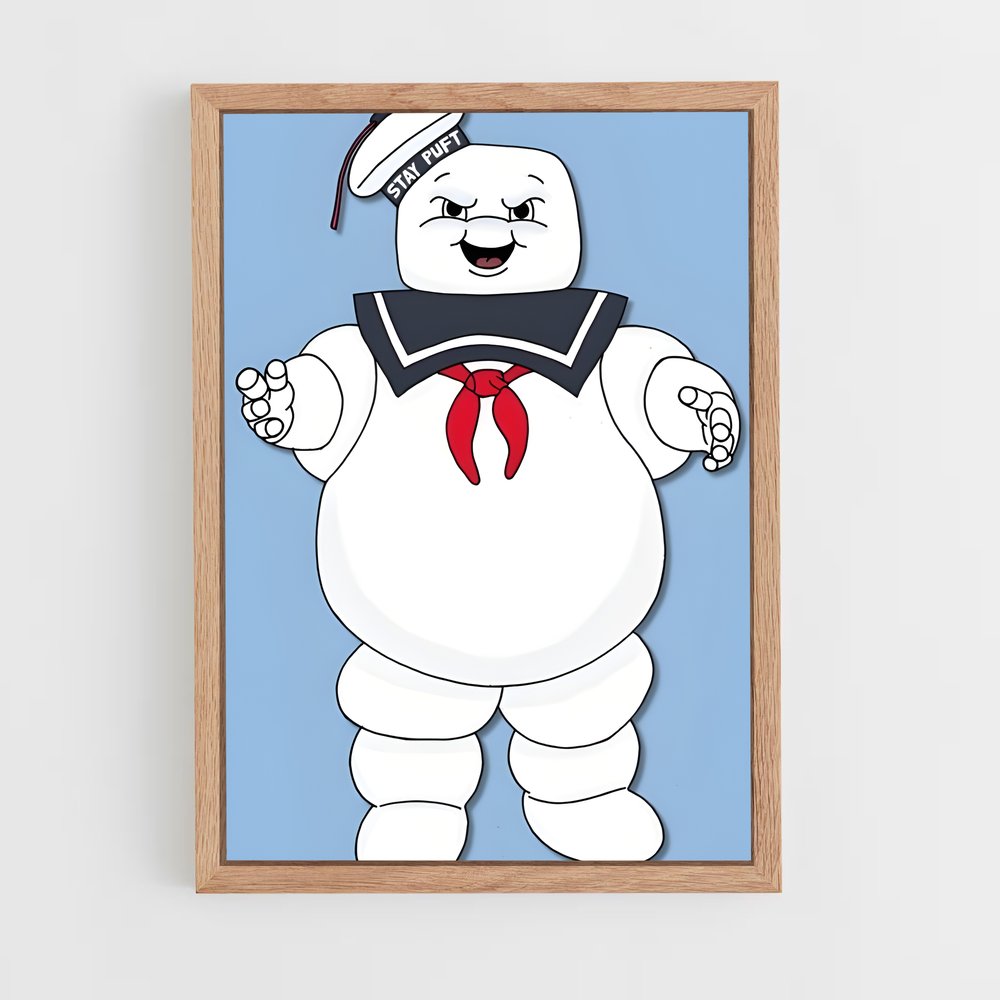 ap-stay puft marshmallow man-3 cadre Bois clair
