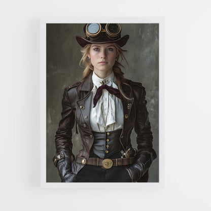 ap-steam punk-10 cadre Blanc