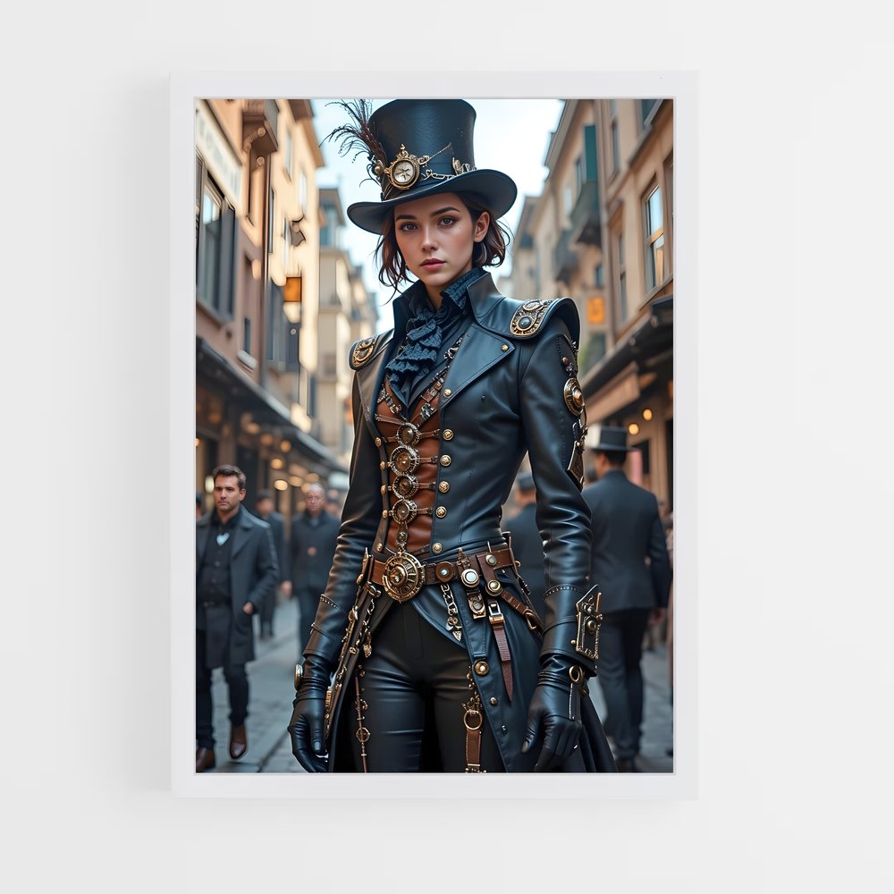 ap-steam punk-13 cadre Blanc