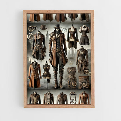 ap-steam punk-2 cadre Bois clair