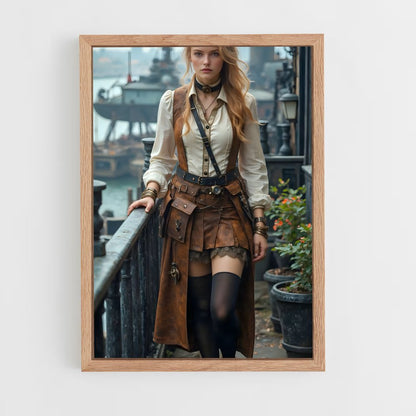 ap-steam punk-9 cadre Bois clair