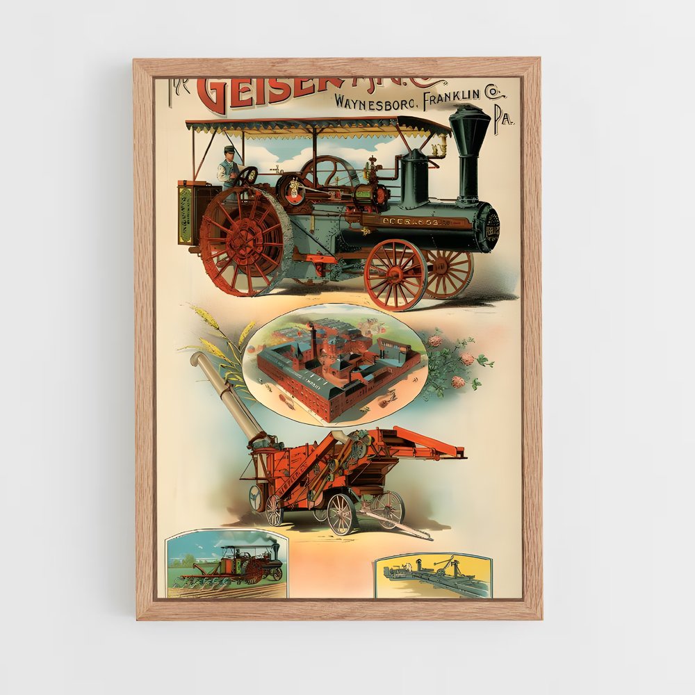 ap-steam tractor-2 cadre Bois clair