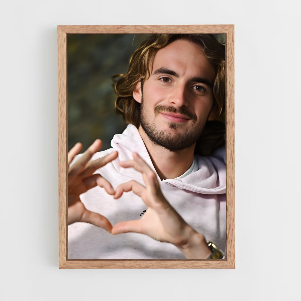 ap-stefanos tsitsipas-2 cadre Bois clair