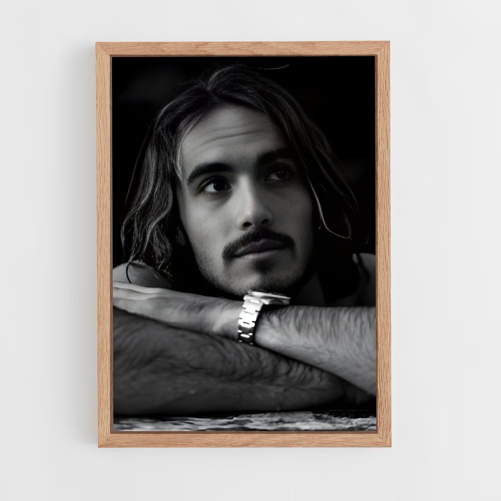 ap-stefanos tsitsipas-4 cadre Bois clair