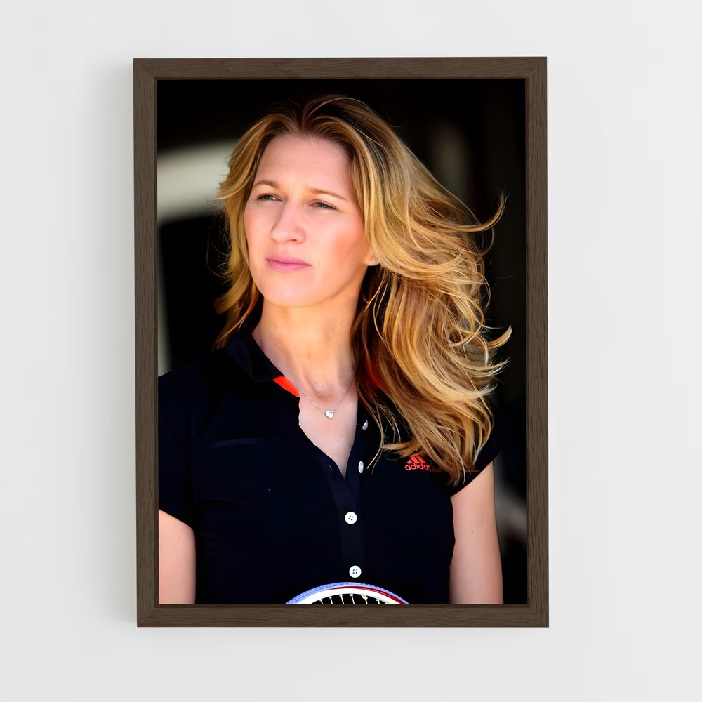 ap-steffi graf-5 cadre Bois foncé