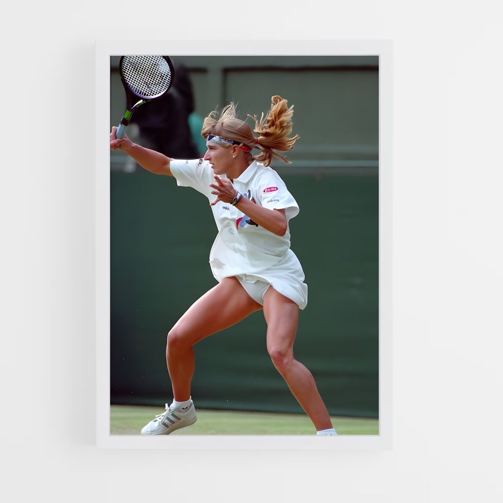 ap-steffi graf-6 cadre Blanc