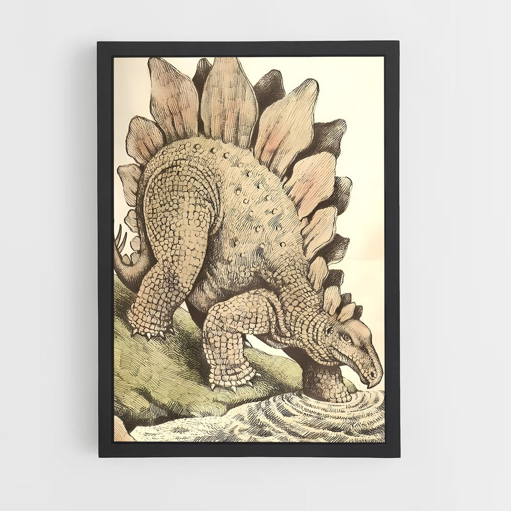 ap-stegosaurus-2 cadre Noir