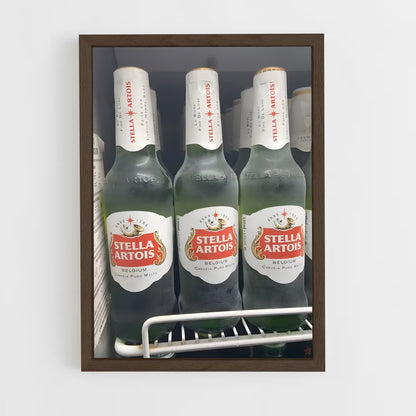 ap-stella artois-2 cadre Bois foncé