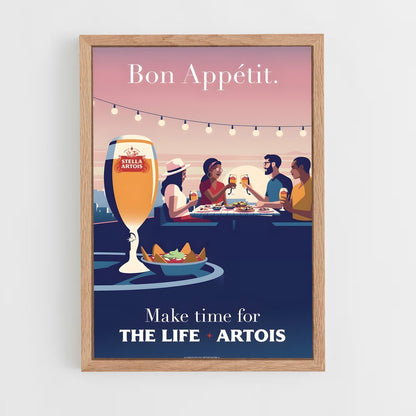 ap-stella artois-5 cadre Bois clair