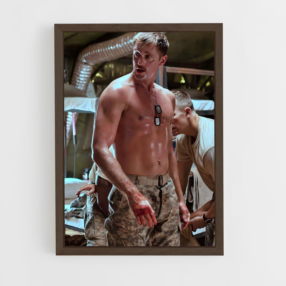 ap-stellan skarsgård-5 cadre Bois foncé
