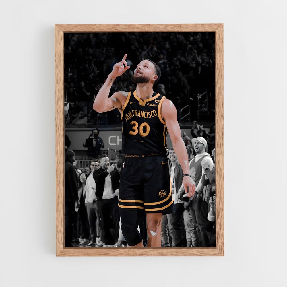 ap-stephen curry-5 cadre Bois clair