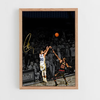 ap-stephen curry-9 cadre Bois clair