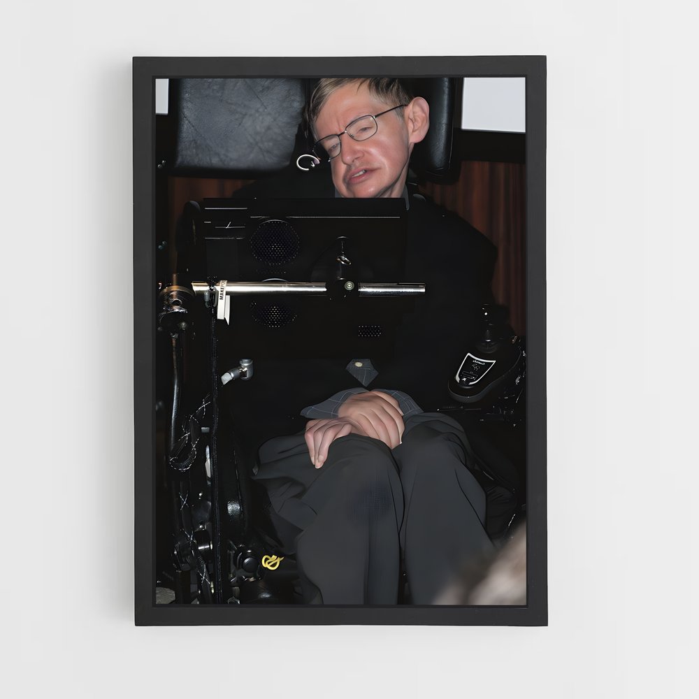 ap-stephen hawking-10 cadre Noir