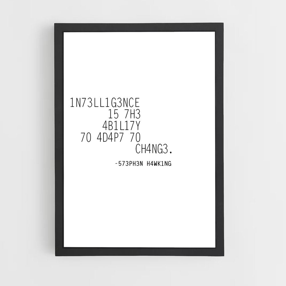 ap-stephen hawking-3 cadre Noir