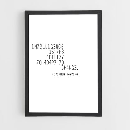 ap-stephen hawking-3 cadre Noir