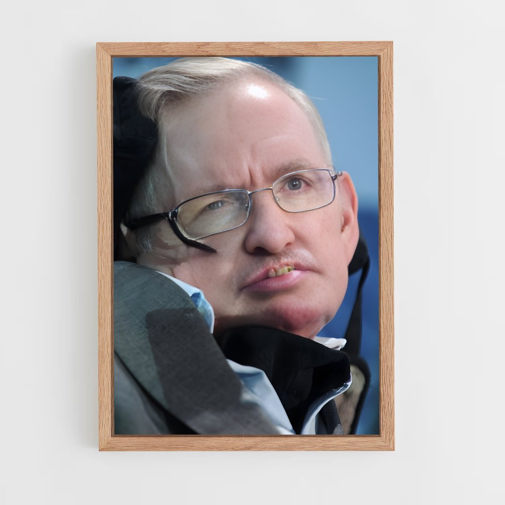 ap-stephen hawking-4 cadre Bois clair