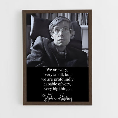 ap-stephen hawking-6 cadre Bois foncé