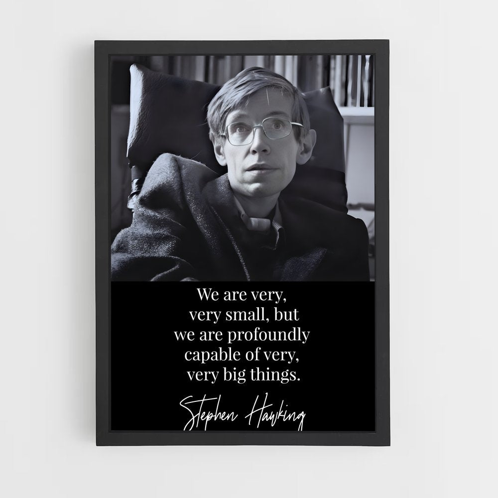 ap-stephen hawking-6 cadre Noir