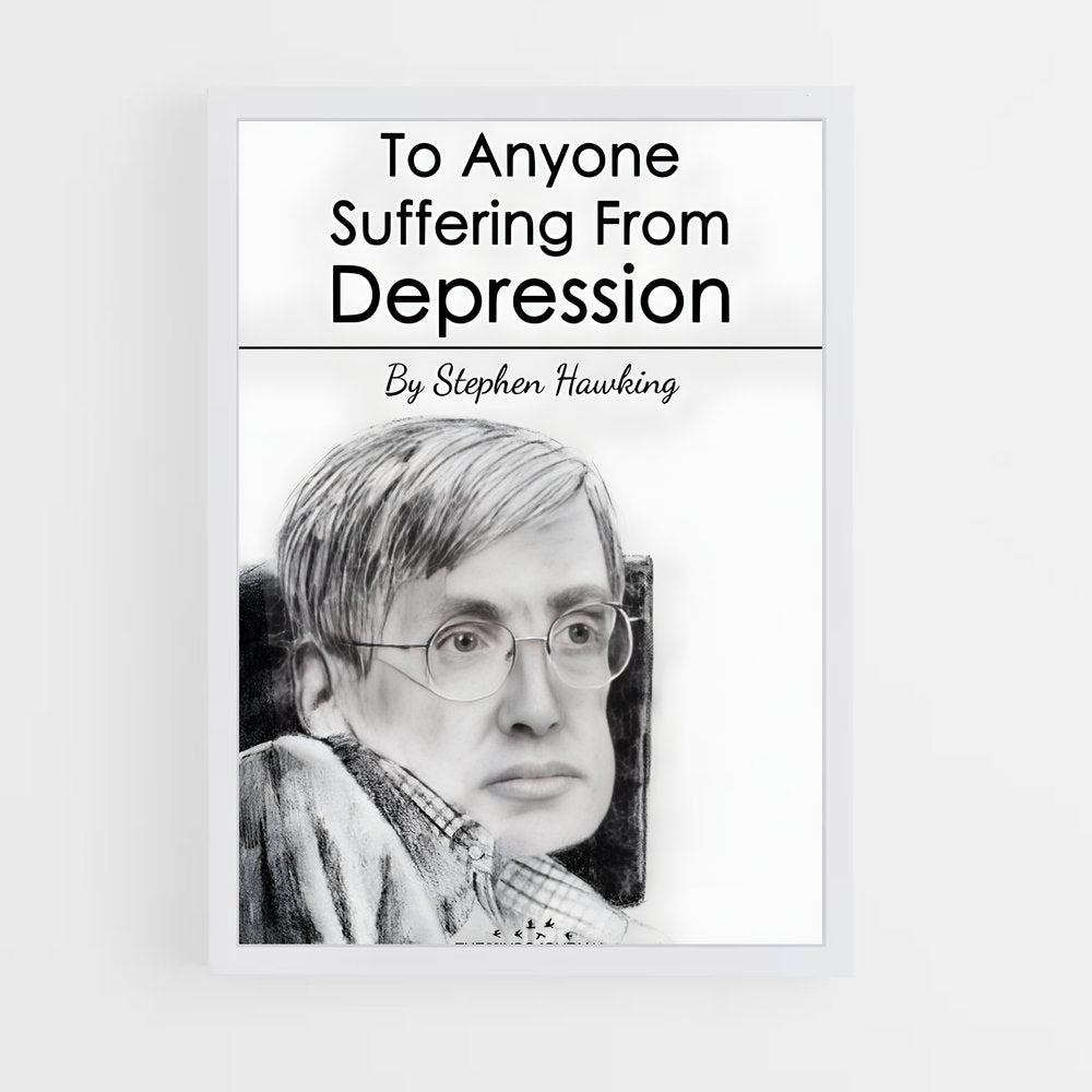 ap-stephen hawking-7 cadre Blanc