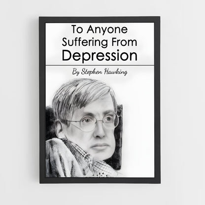 ap-stephen hawking-7 cadre Noir