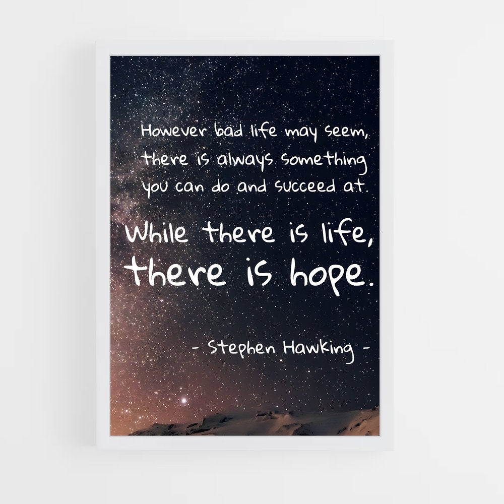 ap-stephen hawking-9 cadre Blanc